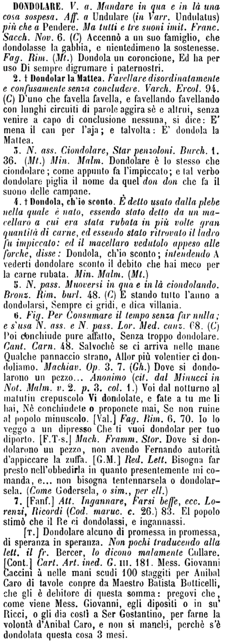 dondolare
