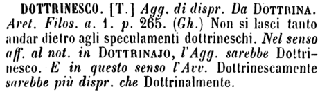 dottrinesco