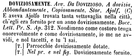 doviziosamente