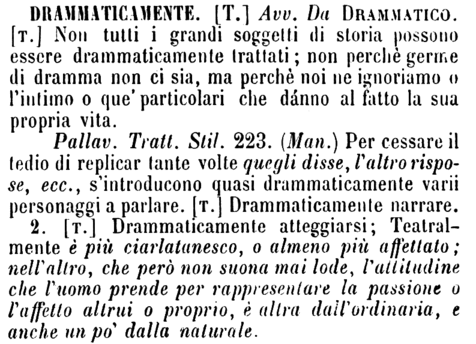 drammaticamente