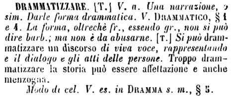 drammatizzare
