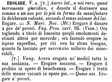erogare