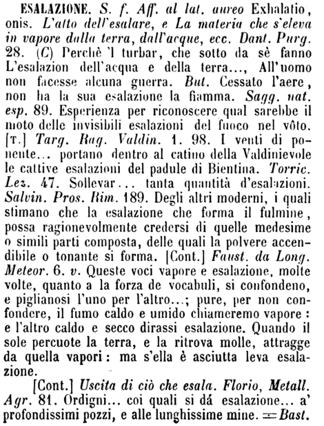 esalazione