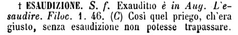 esaudizione