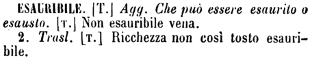 esauribile