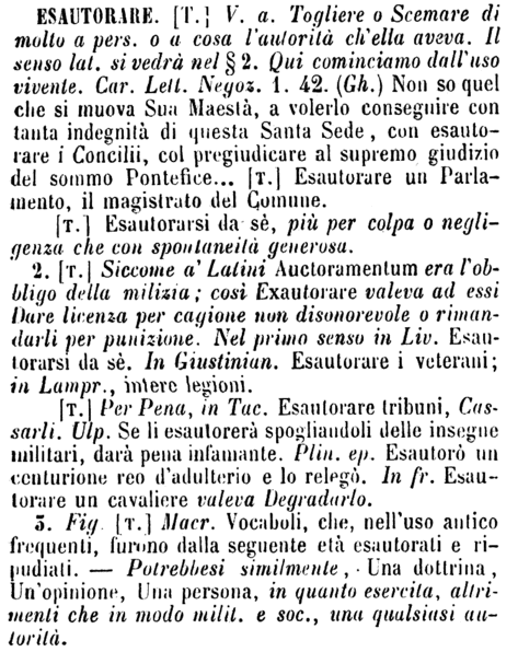 esautorare