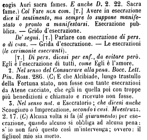 esecrazione