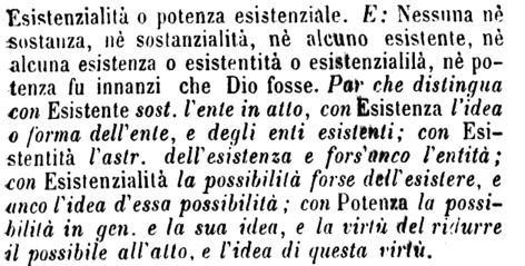 esistenzialita