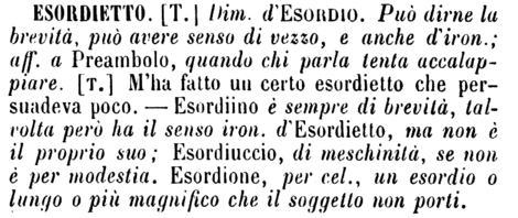 esordietto