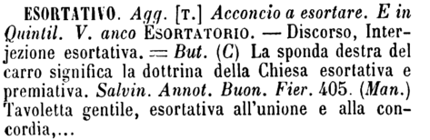 esortativo