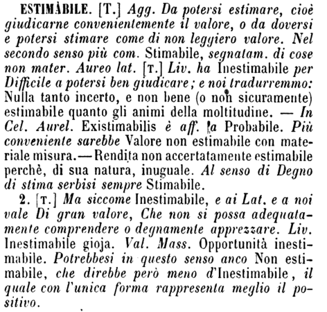 estimabile