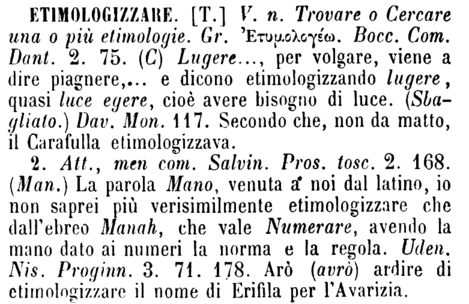 etimologizzare