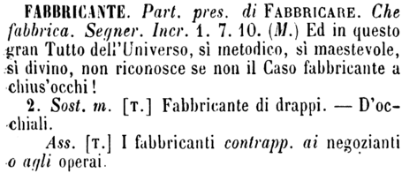 fabbricante