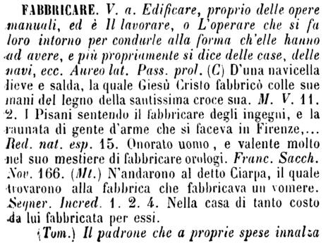 fabbricare