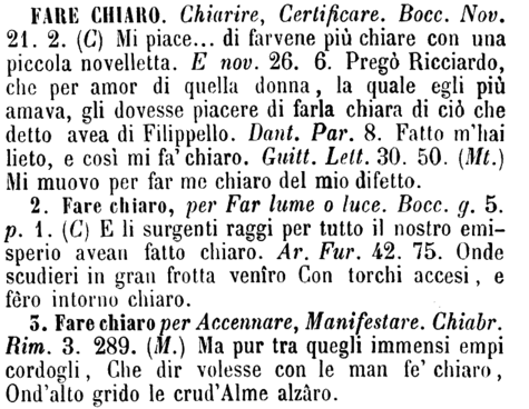 fare-chiaro