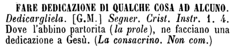 fare-dedicazione-di-qualche-cosa-ad-alcuno