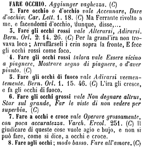 fare-occhio