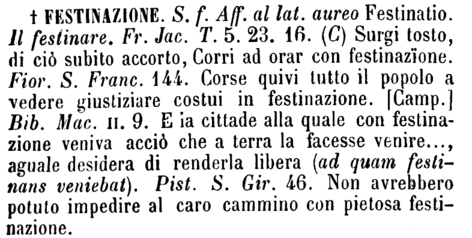 festinazione