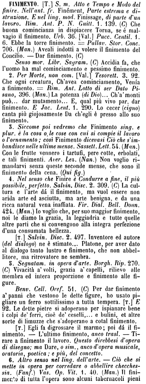finimento