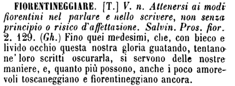 fiorentineggiare