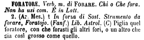 foratore