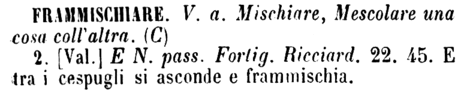 frammischiare