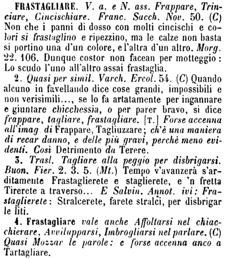 frastagliare