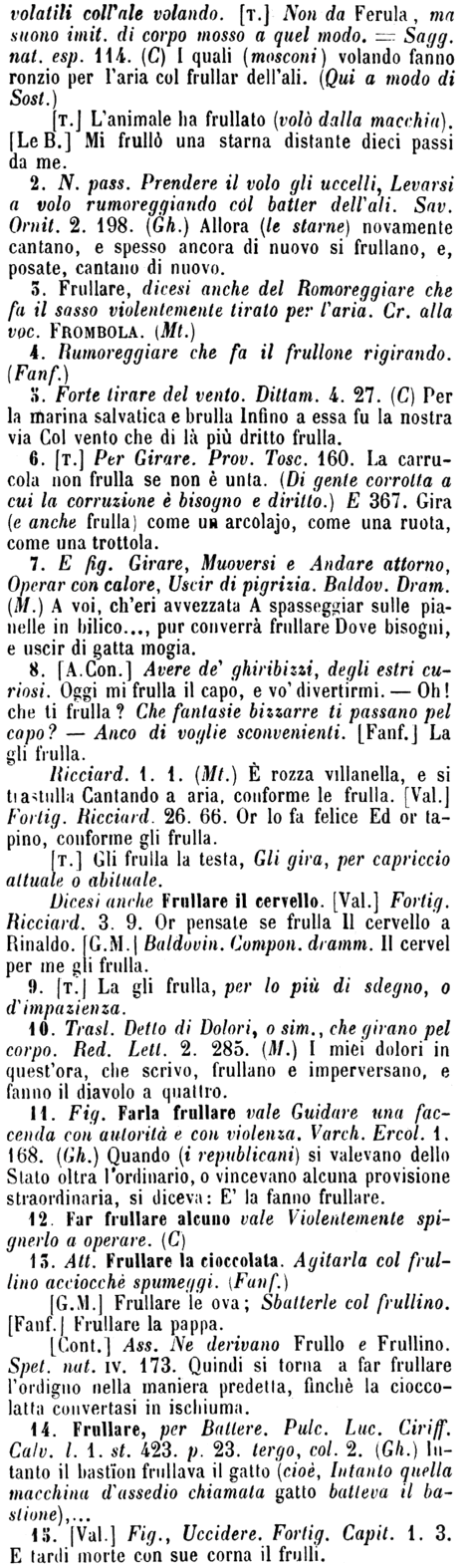frullare