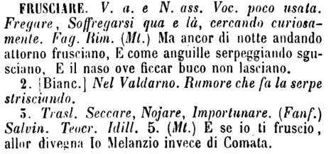 frusciare