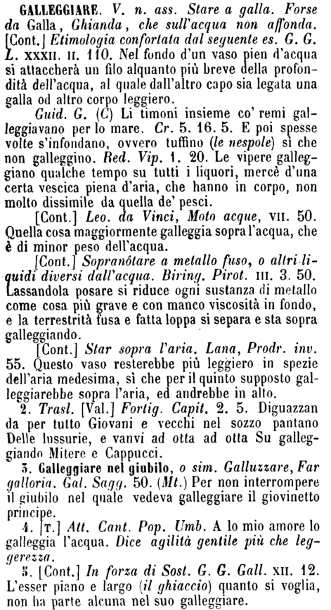 galleggiare