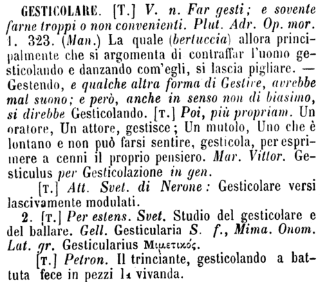 gesticolare