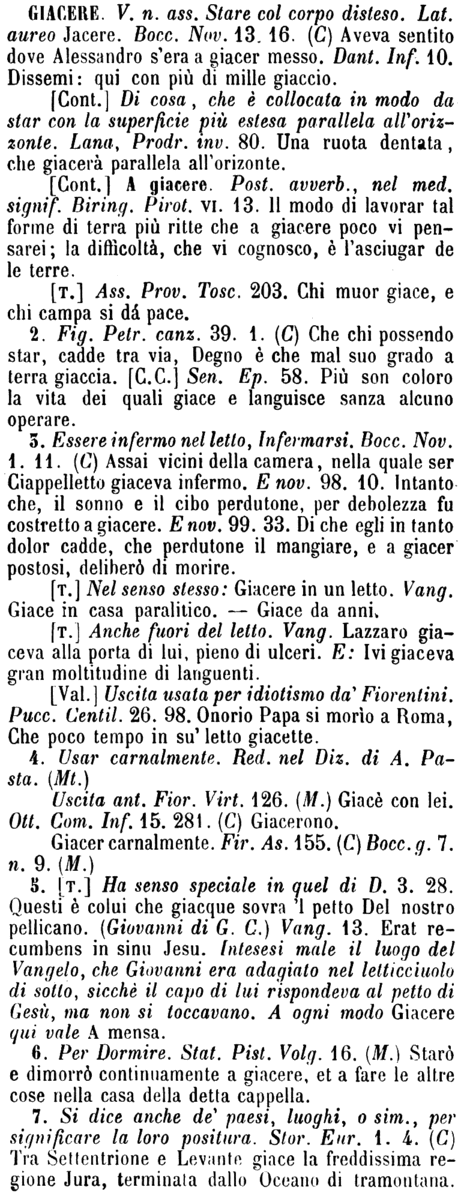 giacere