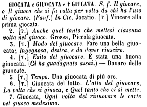 giocata