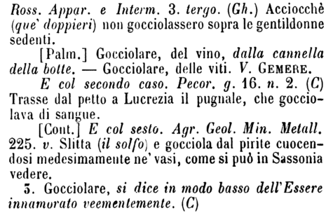 gocciolare