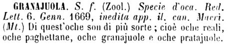 granajuola