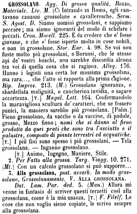 grossolano