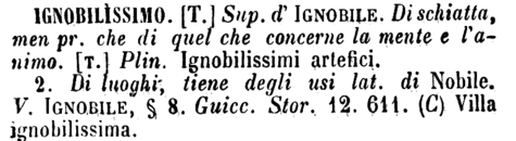 ignobilissimo
