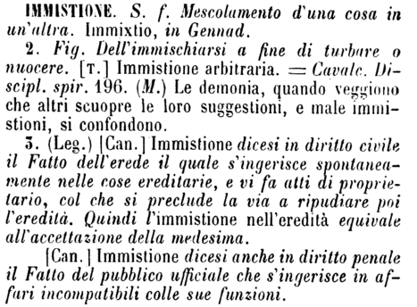 immistione