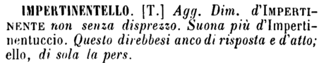 impertinentello