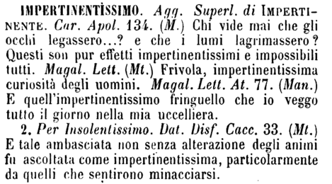 impertinentissimo