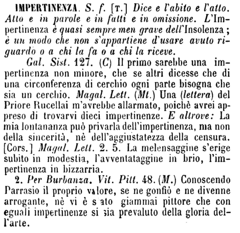 impertinenza