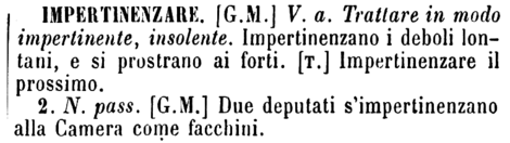 impertinenzare