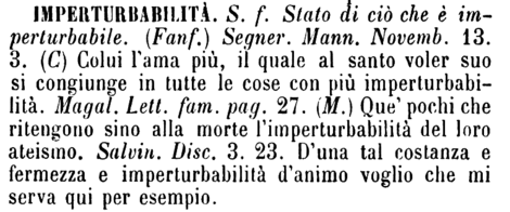 imperturbabilita