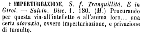 imperturbazione