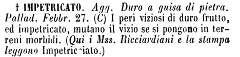 impetricato