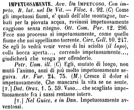 impetuosamente