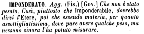 imponderato
