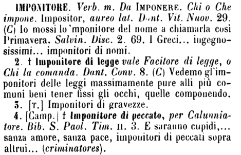 imponitore