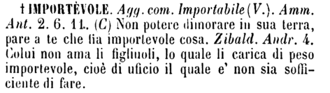 importevole