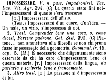impossessare